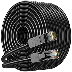 JARNHNG Cat 6 Ethernet Cable 125 ft, Indoor/Outdoor
