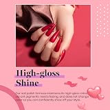 beetles Gel Polish Bloody Mary 6Pcs Red Burgundy Glitter Nail Kit view 4