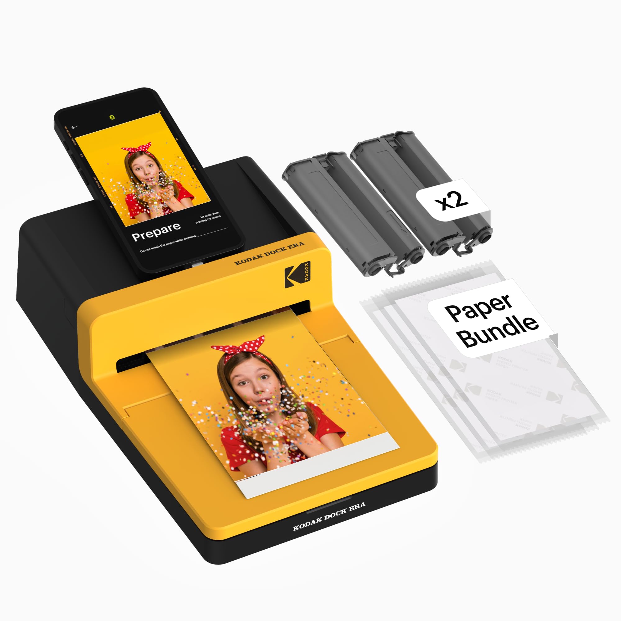 Photo 1 of KODAK Dock ERA Plus 4PASS Instant Photo Printer, 4x6 inches, 50 Sheets Bundle