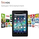 Fire HD 6 Tablet, 6" HD Display, Wi-Fi, 8 GB - Includes Special Offers, Black (Previous Generation - 4th)