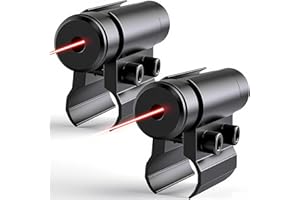 WIPBOTEN 2 Pack Red Laser Sight for with Barrel Clamp Mount for Rifle Shot Gun Press Button (RED Laser)