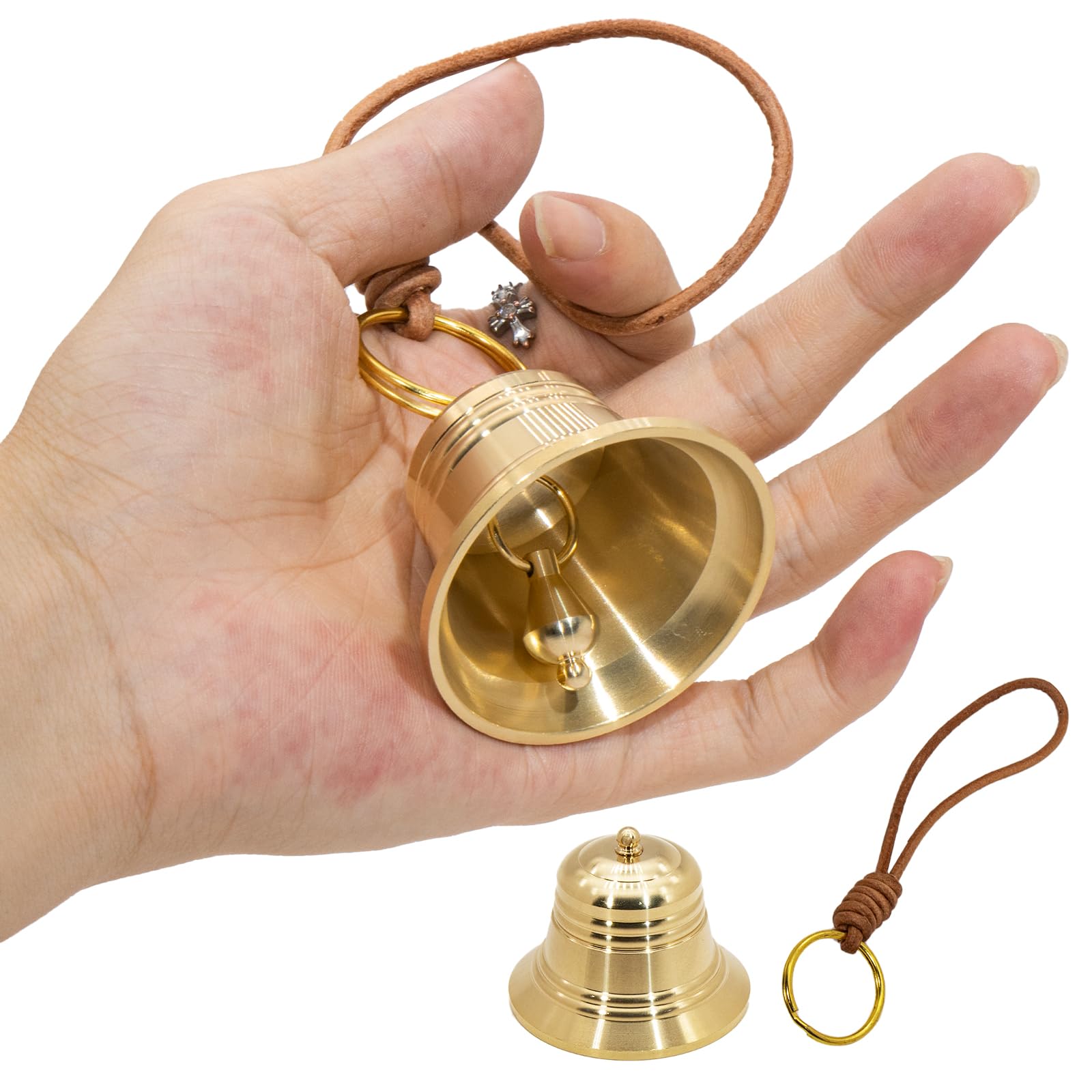 Photo 1 of Bell for Door, Vintage Hanging Door Bell with Lanyard for Door Knob, Home, Outdoor and Garden Decoration