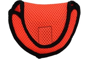 D Type Mallet Putter Head Cover, Golf Mesh Lightweight Putter Cover Woven Golf Headcover Protector Bag with Fastening Tape ﻿