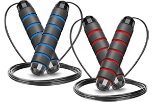 Jump Rope, Tangle-Free Skipping Rope Rapid Speed with Ball Bearings, Adjustable Jumping Rope for Workout, Fitness, Home Exerc