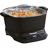 STIRMAX 7.5QT Digital Multi-Cooker with Auto Stir | 9-in-1 multicooker with automatic stirring, saut&eacute;, sear and dishwasher-safe ceramic pot.