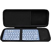 LTGEM Case Compatible with Logitech Pebble 2 Combo/Keys 2 K380s / K380 Wireless Keyboard and Mouse, Office Travel Carrying Storage Bag - Black(Case Only)