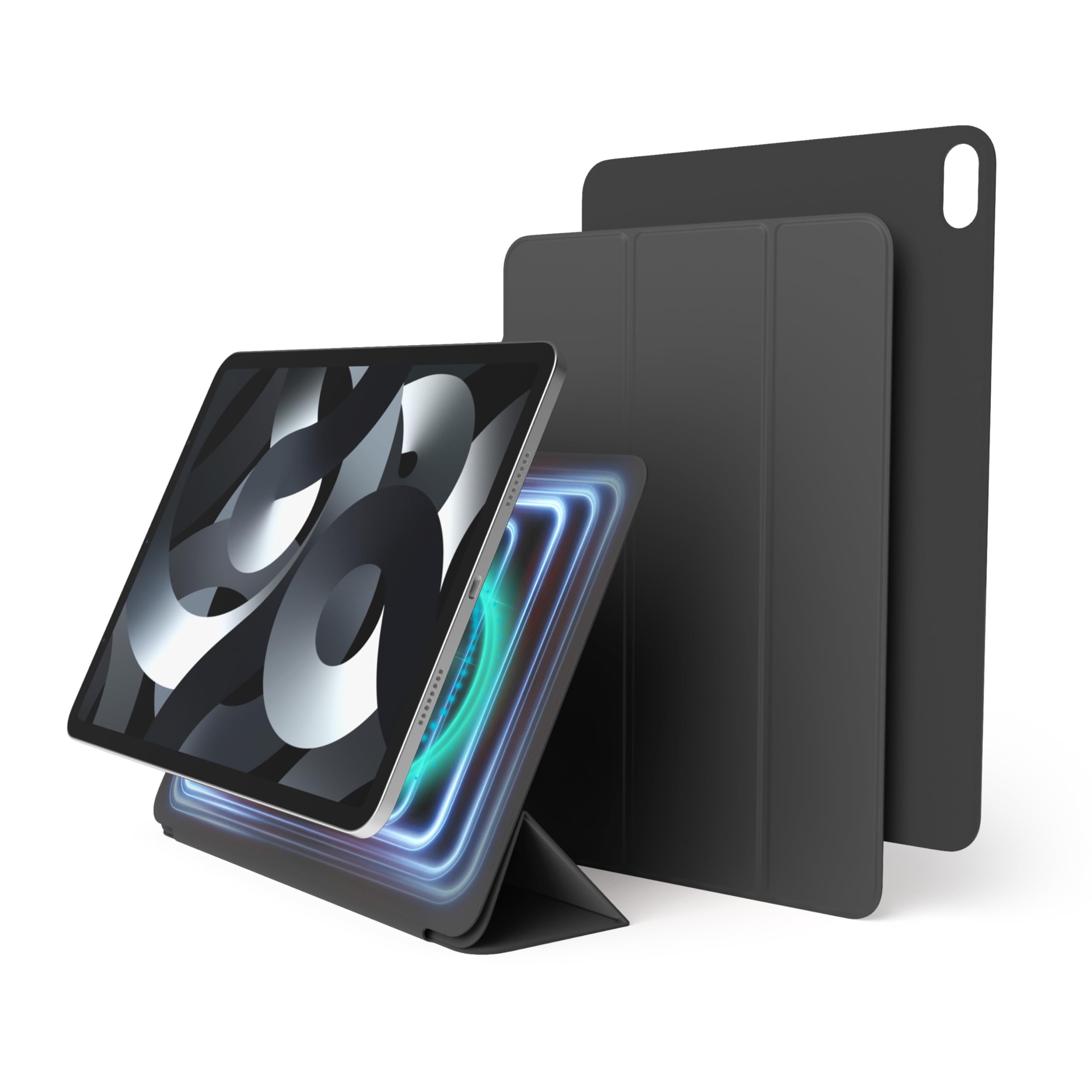 elago Magnetic Folio Case for iPad Air 11(M4, M3, M2), 5th, 4th / Pro 11(1st) - iPad Case with Magnetic attachment to Metal, Compatible with Apple Pencil and elago’s Pencil case (Dark Grey)