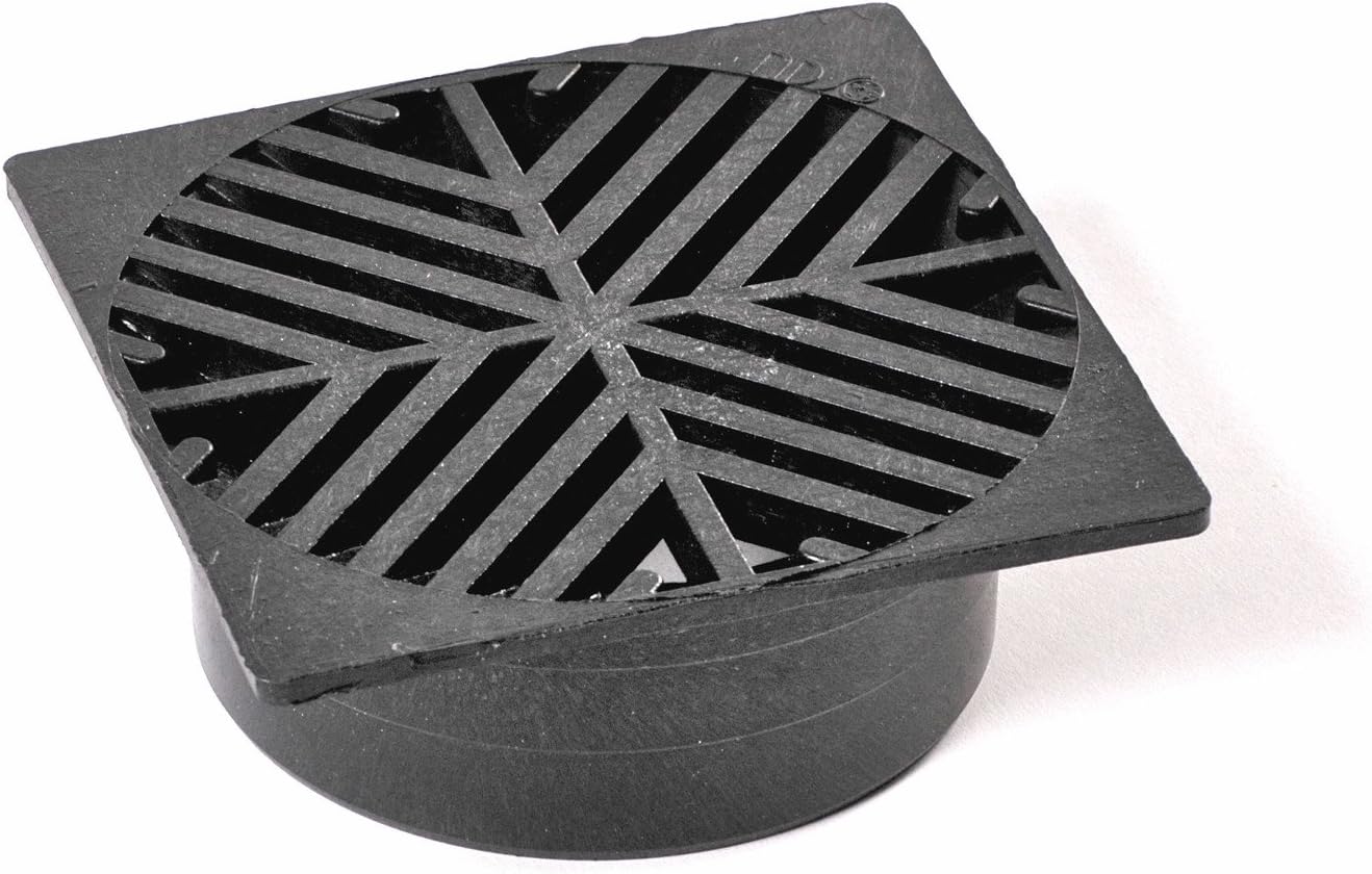 NDS 8 5 in. Square Grate Fits 4 in. Drain Pipes & Fittings