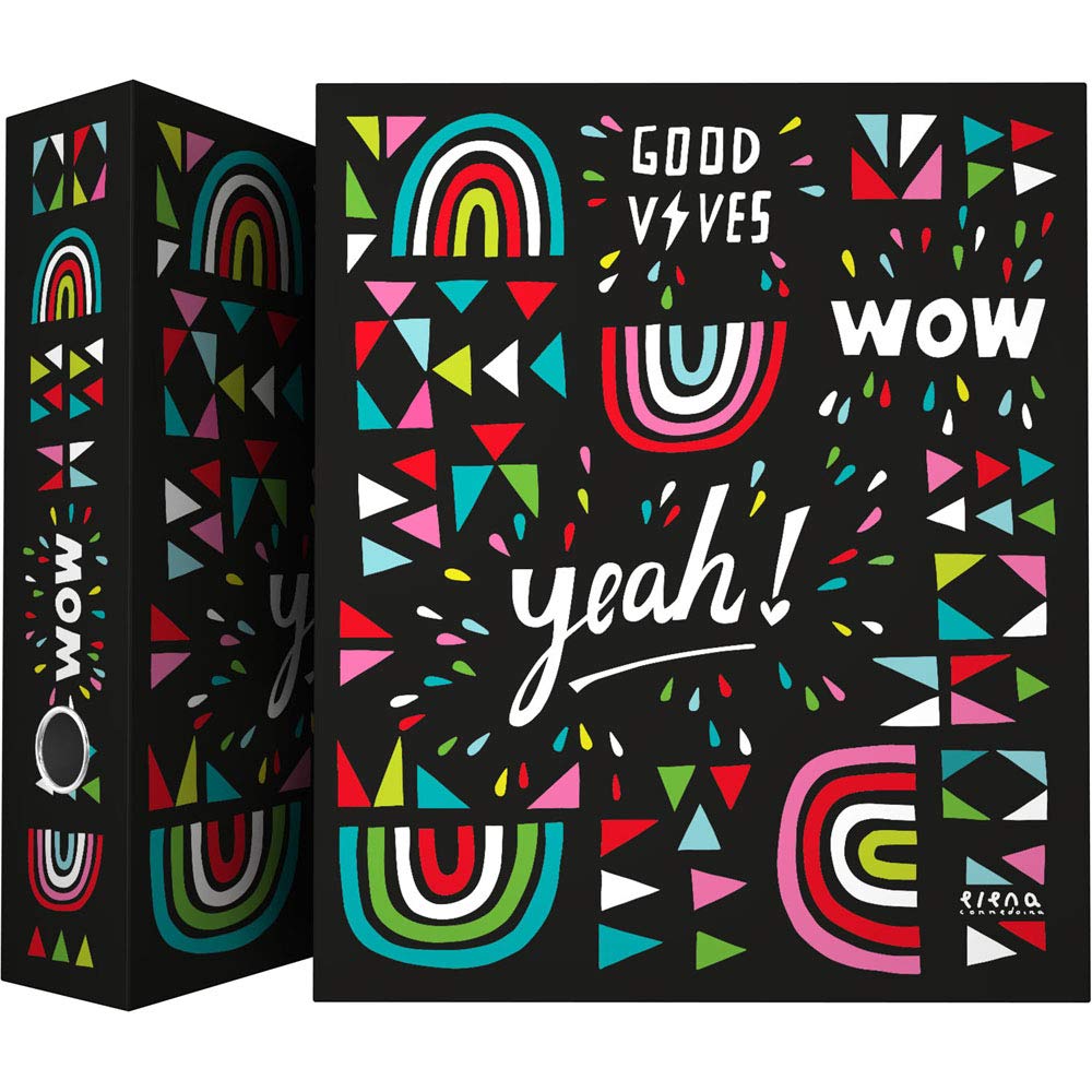 Grafoplás 88171968 Elena Corredoira Collection 4-Ring Binder 40 mm, Multicolor, A4