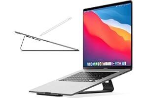 Twelve South ParcSlope for MacBook, Laptops and iPad Pro | Hybrid Laptop Typing Stand and Tablet Desktop Sketching Wedge,Matte Black