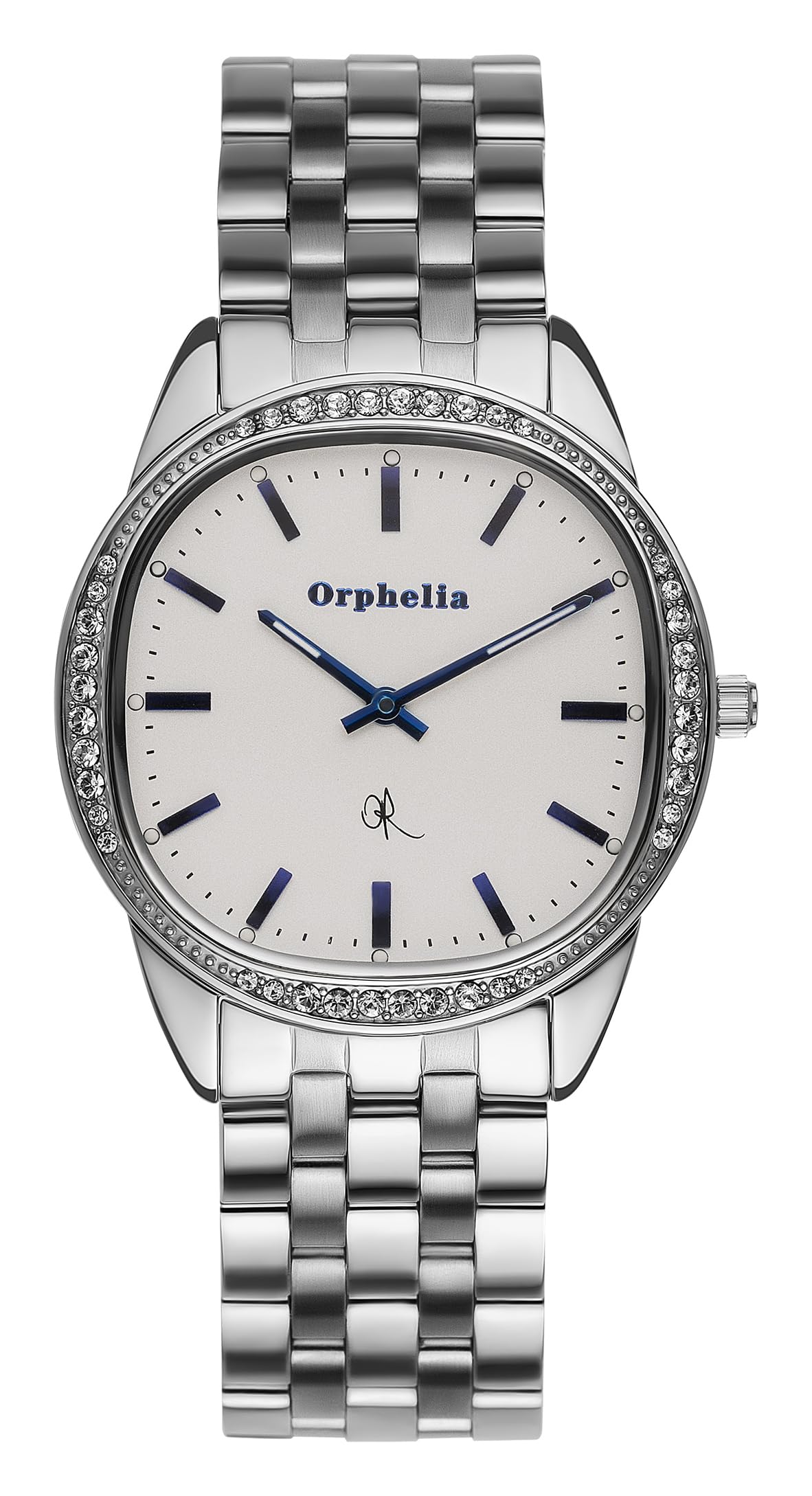 Orphelia Women's Quartz Watch with White Dial Analogue Display and Silver Stainless Steel OR53270088