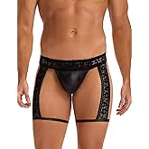 sunshinelady Mens Lace Panties Sissy Lingerie Outfits for Men Sexy Gay Lingerie with Garter S-XL