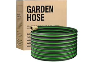 XERGUR Expandable Garden Hose Water Pipe: 50FT Lightweight Garden Water Hose, Flexible Portable Patio Hose with Solid Brass Fittings and Double Latex Core for Pet Washing