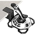 Hikig Steel Clamp-on Joystick Mount Designed ONLY for Logitech G Extreme 3D PRO Joystick for Windows, Adjustable Durable Stee