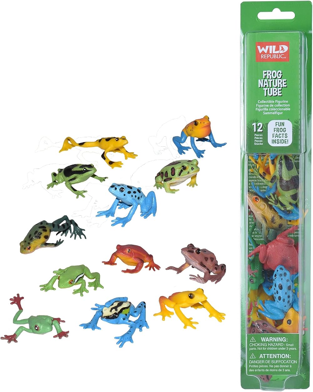 WILD REPUBLIC Europe 32 cm Nature Tube Frog Playset