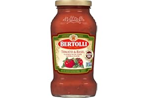 Bertolli Pasta Sauce with Tomato and Basil, Spaghetti Tomato Sauce, 24 oz