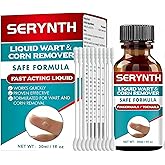 SERYNTH Salicylic Acid Wart Remover, Powerful Wart Remover Liquid Freeze Off Formula,Quickly and Painlessly Remove Plantar Warts, Corn Warts, Flat Wart. Safe, Effective Scar-Free,Natural wart Remover