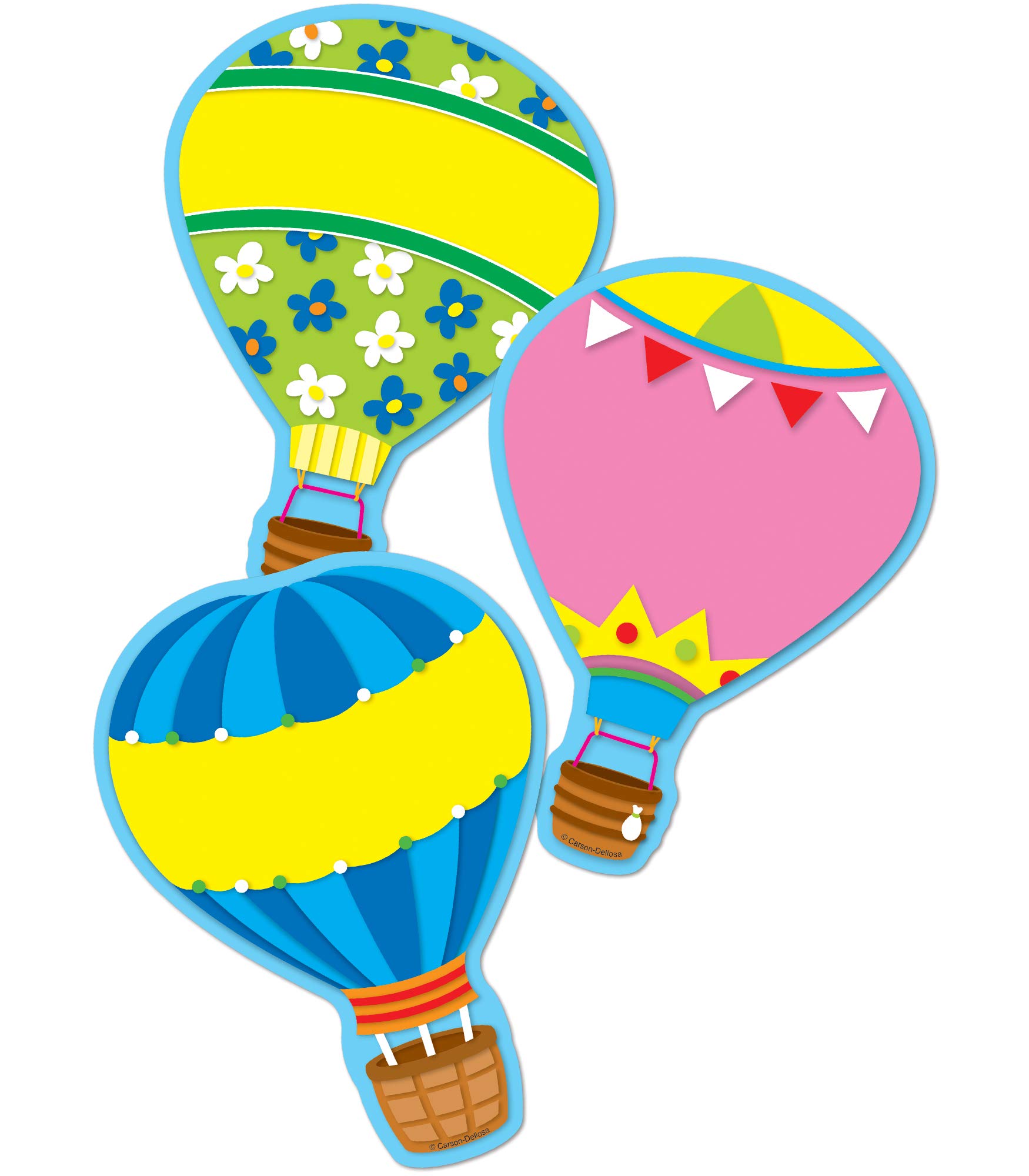 Hot Air Balloons Cut-Outs