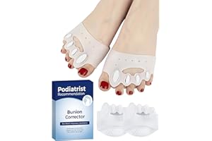 Habioer Upgraded Toe Separators & Toe Spacers for Women and Men - Podiatrist Recommended, Bunion Corrector, Foot Alignment and Pain Relief(1 Pair)