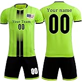 Custom Soccer Jersey Sports Team Training Soccer Uniforms Personalized Name Number Logo Soccer Jerseys for Kids Youth Men