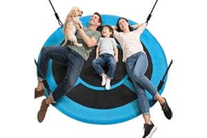 Homde Flying Saucer Swing 60 Inch 880lb Anti-Fade Tree Set Outdoor Indoor with Adjustable Straps for Kids, Men, Women and Teens