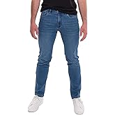 Kenneth Cole REACTION Slim Fit Jeans for Men, 2-Way Stretch Jeans Slim Fit 5-Pocket, Stretch Denim Pants for Men