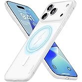 memumi Magnetic for iPhone 17 Pro Max Thin Case, Lightweight 0.3mm with Camera Full Protection for iPhone 17 Pro Max Magnetic Case Compatible with Mag-Safe in Minimalist, White