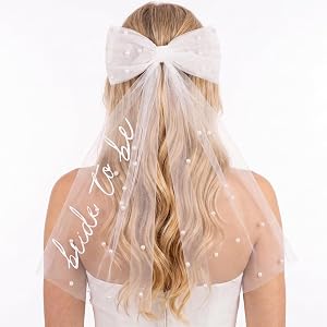 Erythem Bridal Veil, Bachelorette & Wedding Accessory for Bride to Be | Bridal Shower Gift, Party Decorations, Engagement Pho