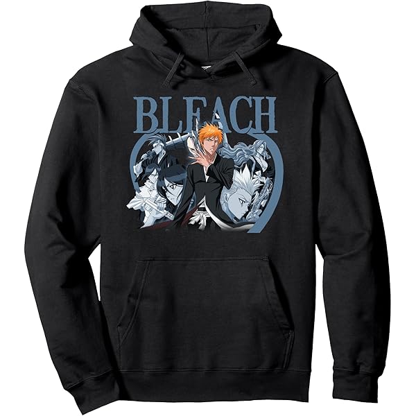 原宿路面店限定 BONE BLEACH BIG HOODIE Ichigo Fullbring Bleach Zip Hoodie Jacket | Anime Ape