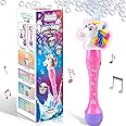 ArtCreativity Unicorn Bubble Wand, Light Up Unicorn Bubbles for Kids Ages 1-3, Bubble Blower for Toddlers with LED & Sound, Bubble Machine Great Gift Idea, Party Favor, Include Solution & Batteries