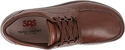 SAS Bout Time Comfort Lace Up Mulch 9.5 WW - Double