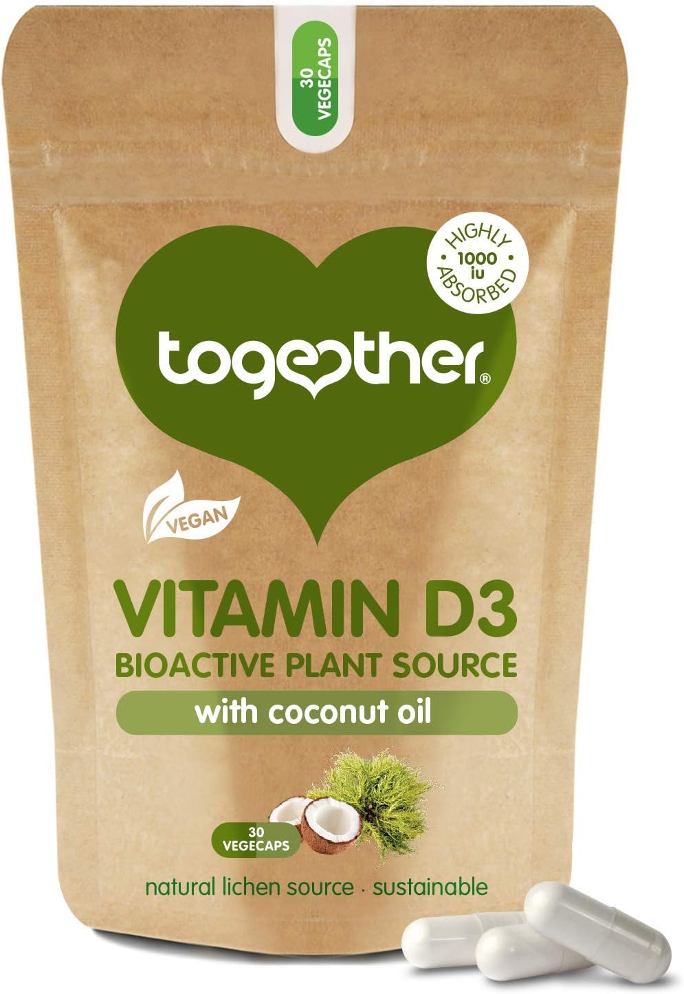 Vitamin D3 1000 iu, 1 count (Pack of 30)