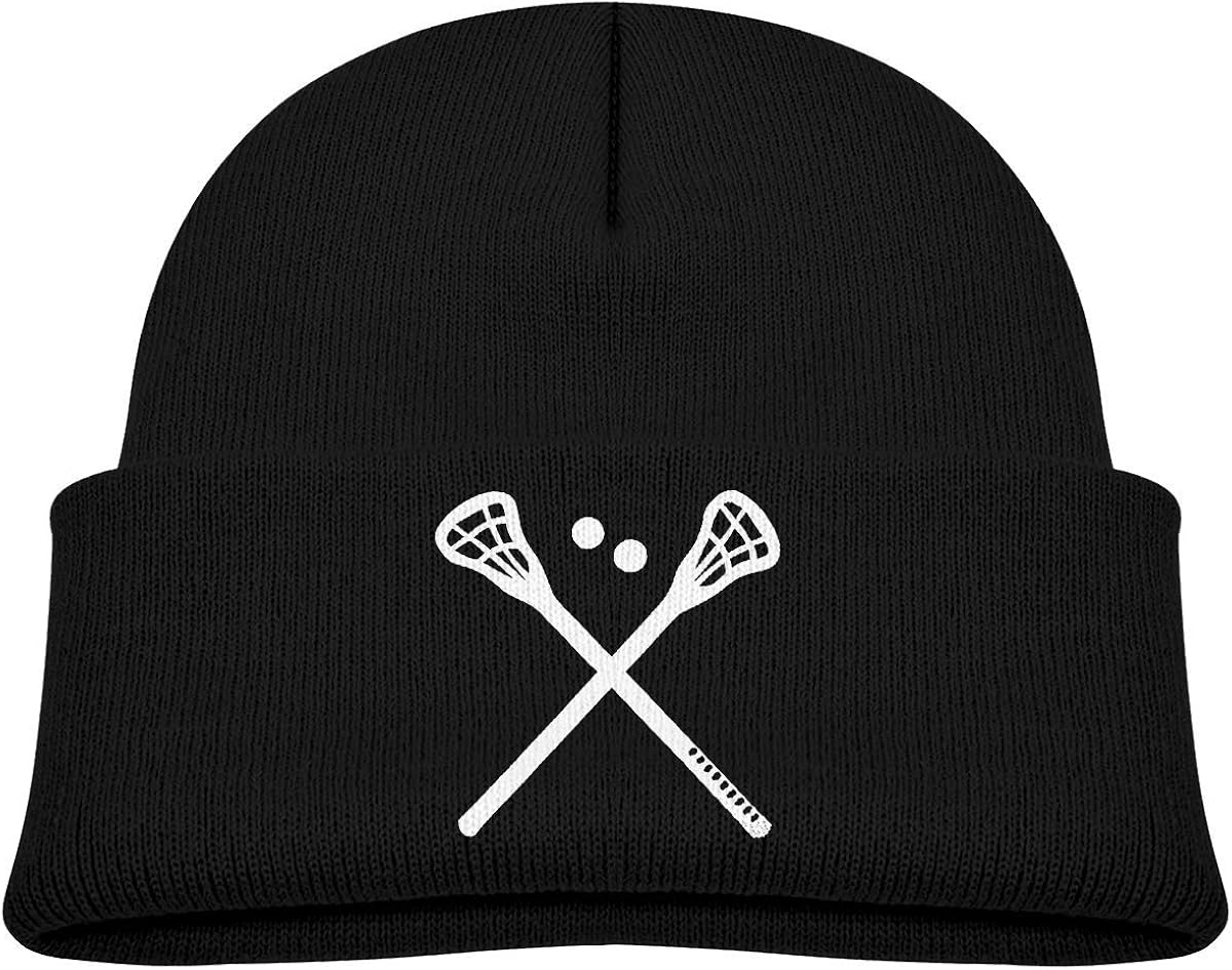 ADGoods Kids Children Crossed Lacrosse Sticks Beanie Hat Knitted Beanie
