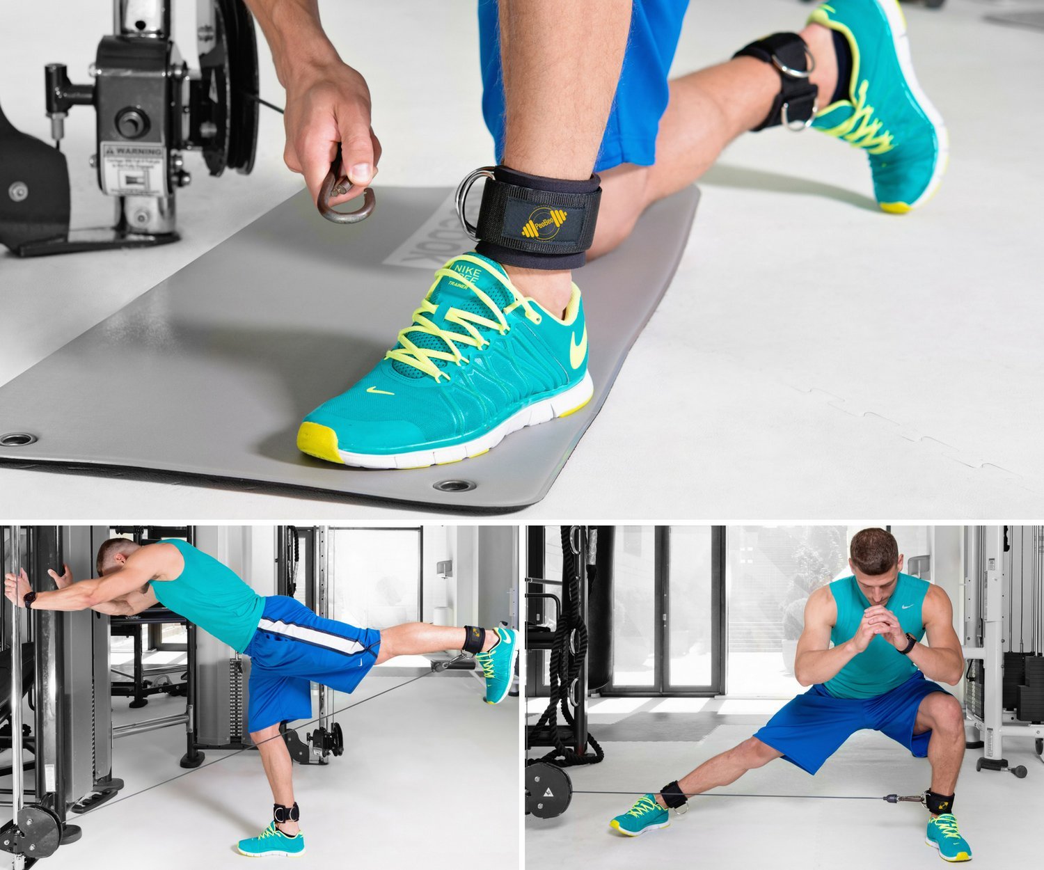 PeoBeo Fitness Ankle Straps for Cable Machines and Resistance Bands for