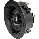 OSD Black 6.5" Angled in-Ceiling Speaker &ndash; Trimless Design with Pivoting Tweeter for 3D Audio &amp; Immersive Home Theater Surround Sound, Single BK-R63A