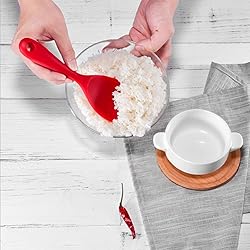 Silicone Rice Paddle Spoon Set of 2,Non Stick Heat