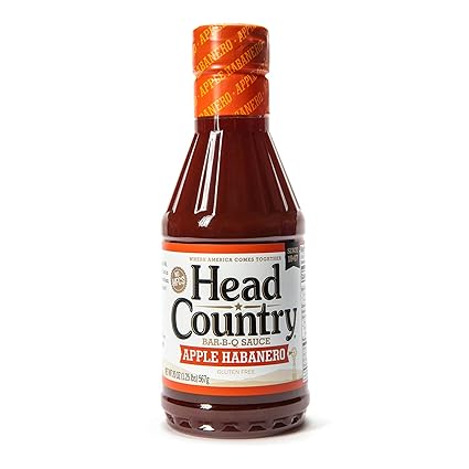 amazon com head country bar b q sauce apple habanero 20 ounce grocery gourmet food