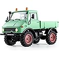 WOWRC RocHobby X 1/18 Scaler MOGRICH RC Crawler Truck Green and Red, Remote Control Pickup Car 4x4 Drive Off-Road for Indoor, Outdoors, RC Model Suitable for Adults, Kids, Girlfriends
