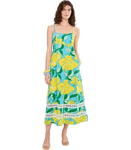 Lilly Pulitzer, Womens, Noa Strapless Maxi Dress, Starlight Navy in All Her Glory Engineered Knit Maxi, 6 at Amazon Women's Clothing store