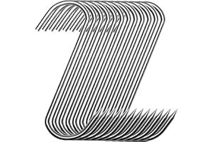 GYUEE Meat Hooks 20Pcs,Premium Butcher's Hook,Stainless Steel Wall S-Shaped Hooks–for Hot and Cold Smoking,Stainless Steel Me