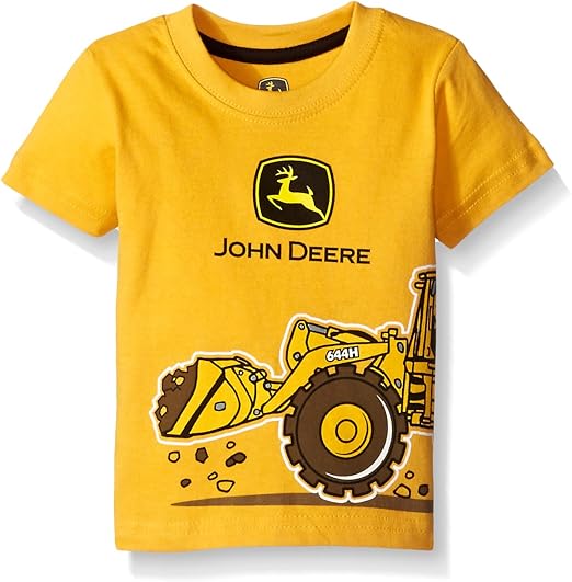John Deere Baby Boys Co. Tee, Construction Yellow, 12