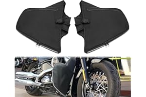 HCmotorku Soft Lowers Chaps Engine Guard Cover Leg Warmer Bag Fit For Harley Softail Breakout FXBR Street Bob FXBB Fat Bob FX