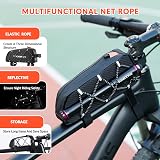 ROCKBROS Top Tube Frame Bag 1L Reflective 210D Pouch MTB Road E-Bike view 2