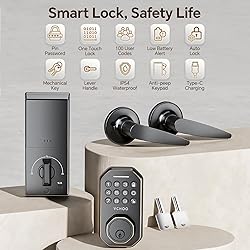 VCHOO Keyless Entry Door Lock Deadbolt with Handle