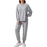 PINSPARK Two Piece Sets for Women Sweatsuit Drawstring Cargo Jogger Sets with 4 Pockets 2025 Airport Outfits Fall Tracksuit