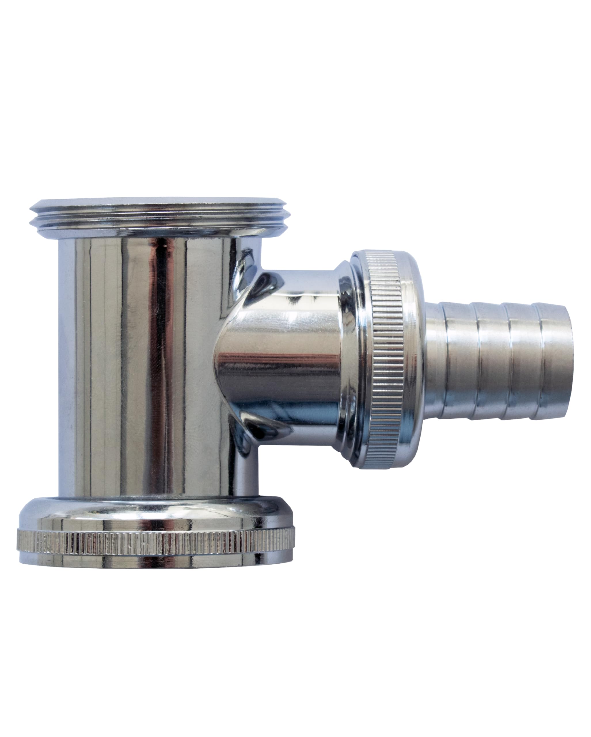 Dobirr & Sohn Siphon T-piece Intermediate Piece, Stainless Steel, 1 1/4 x 56 mm, Modern/Utilitarian, Silver