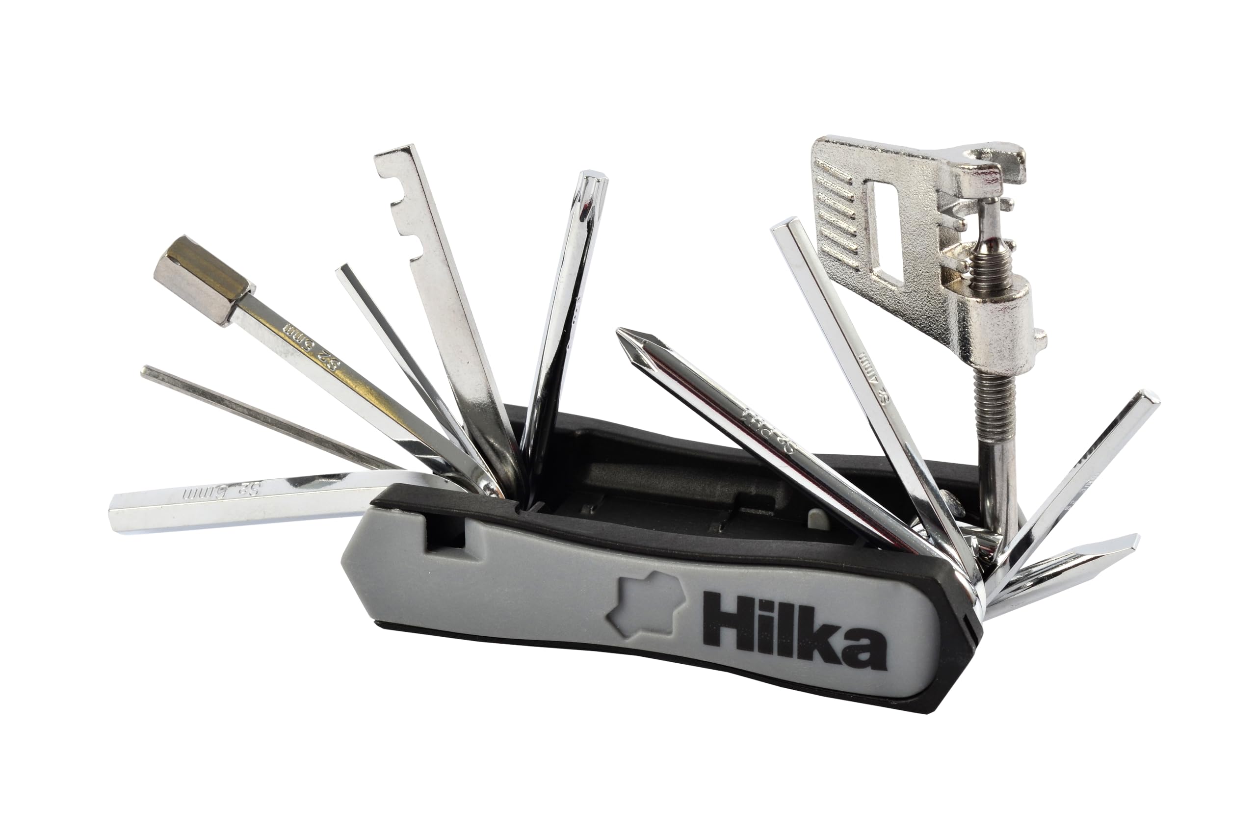 Hilka Tools 89504013 Unisex Adult 13 in 1 Bicycle Repair Set 13 In 1 Bicycle Repair Set - Black & Silver, S