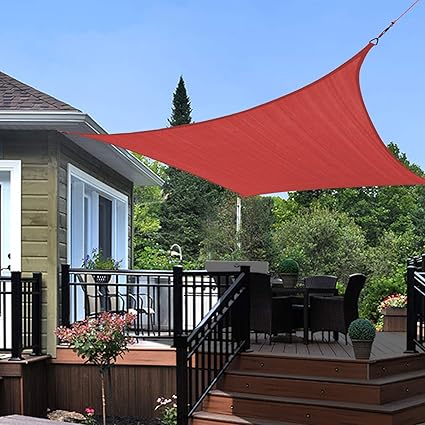 Oye Hoye 7 X 13 Sun Shade Sail Beige Rectangle Waterproof