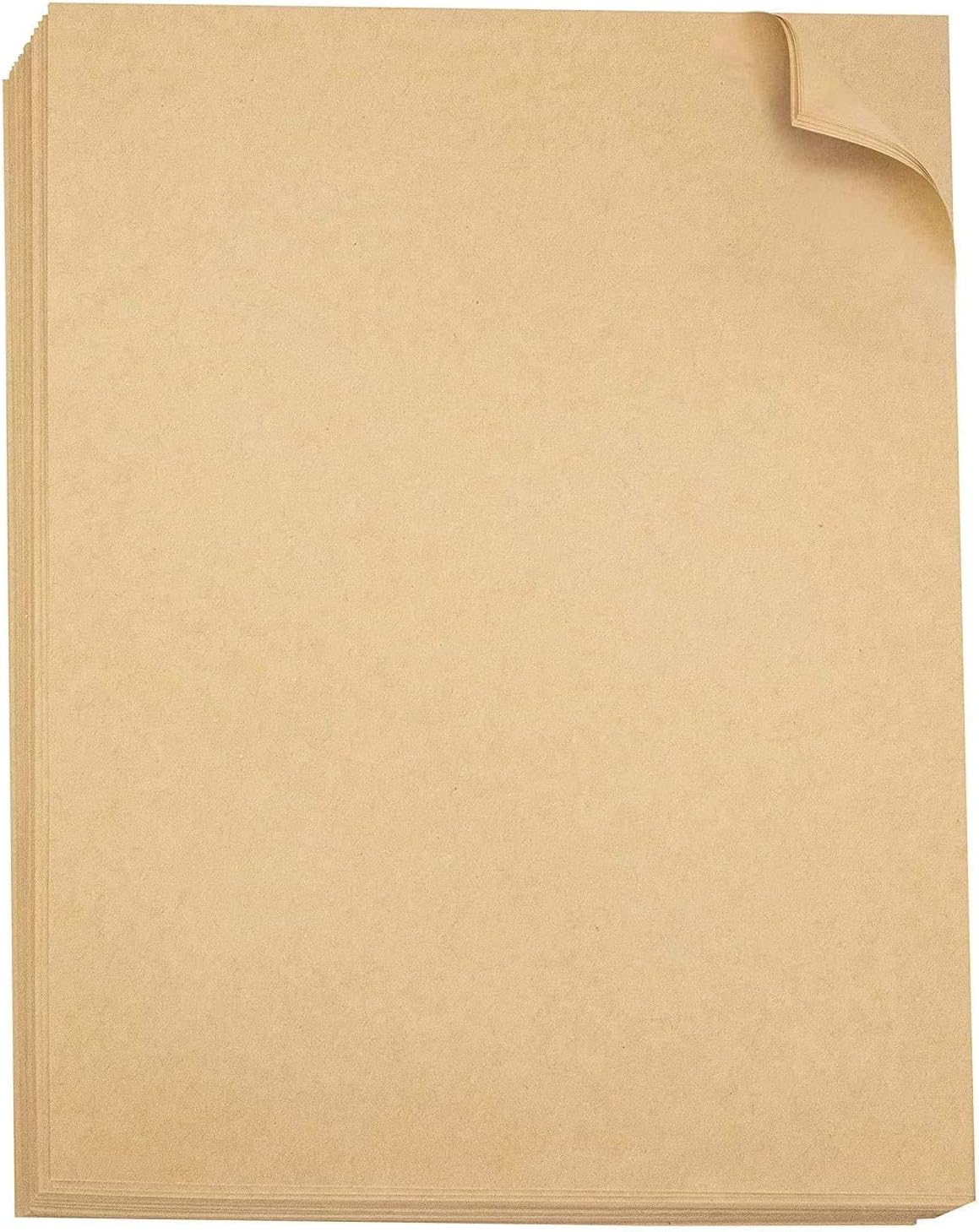 120 Pack Kraft Paper - Brown Stationery Paper- Brown Craft Paper for
