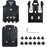LAFENLIN Quick-Lock Kit 1 Pack for Duty & Tactical Holsters [Secure & Fast Swap] - A Few Seconds Mounting System for Police, Security & Shooters, Fits Belts, Thigh Rigs & Safes (Black)